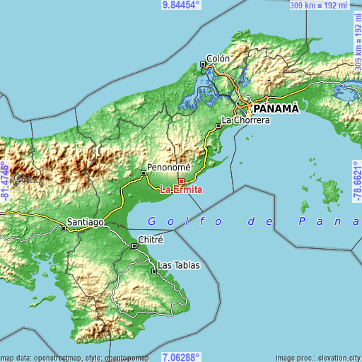 Topographic map of La Ermita