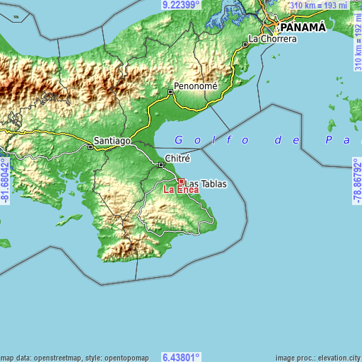 Topographic map of La Enea