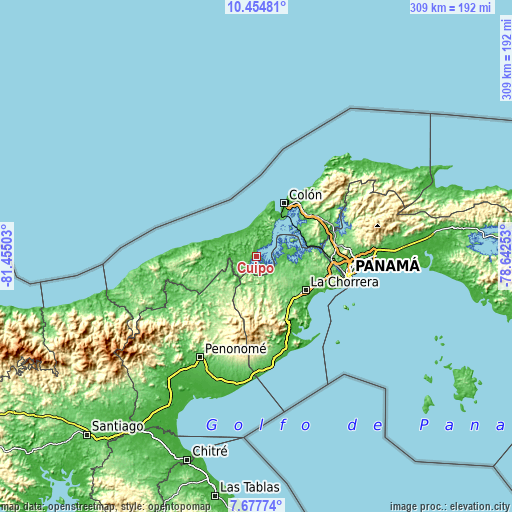 Topographic map of Cuipo
