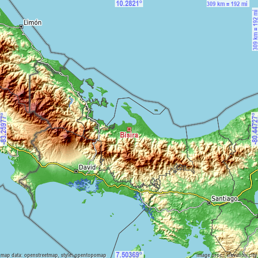 Topographic map of Bisira