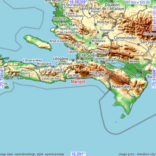 Topographic map of Marigot