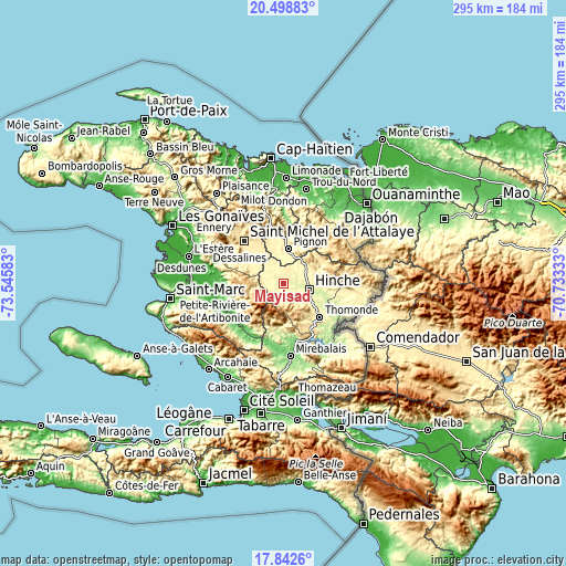 Topographic map of Mayisad