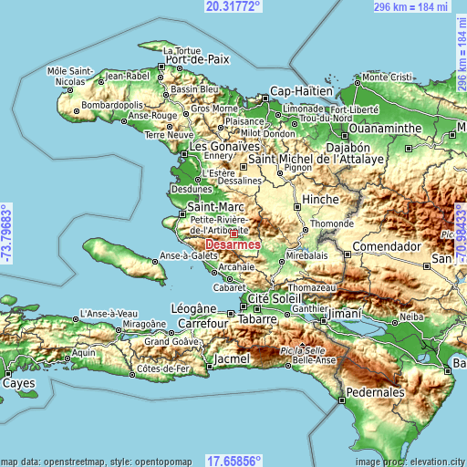 Topographic map of Désarmes