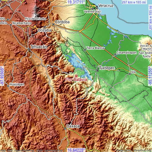 Topographic map of Flor Batavia