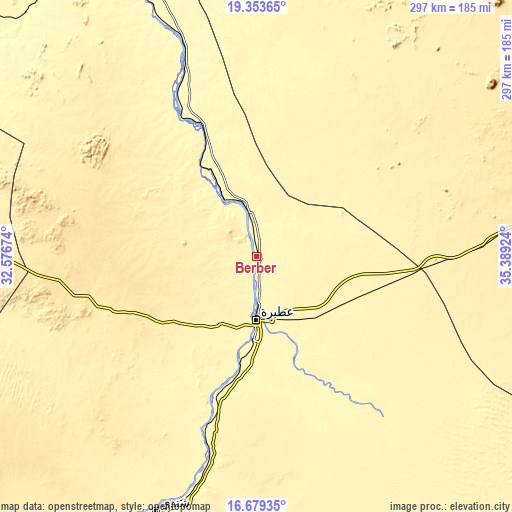 Topographic map of Berber