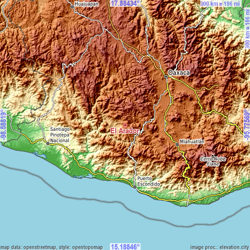 Topographic map of El Arador