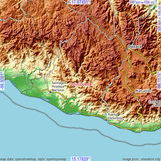 Topographic map of Quinicuena