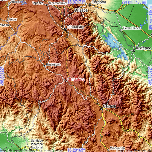 Topographic map of Chicahua