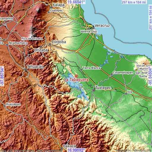 Topographic map of La Tabaquera