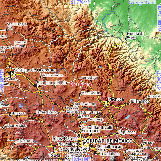 Topographic map of Dios Padre