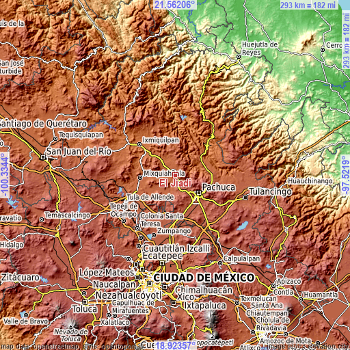 Topographic map of El Jiadi