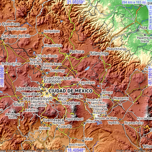 Topographic map of Irolo