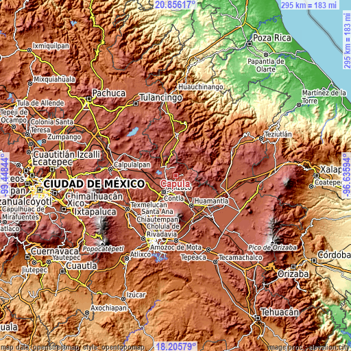 Topographic map of Capula