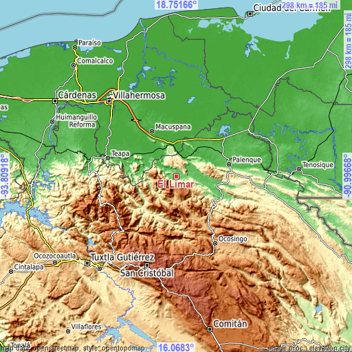 Topographic map of El Limar