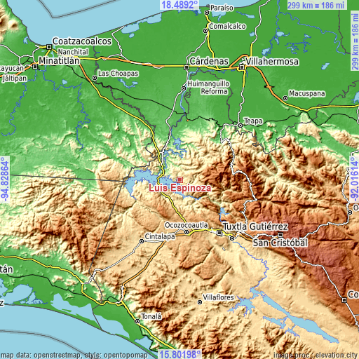 Topographic map of Luis Espinoza