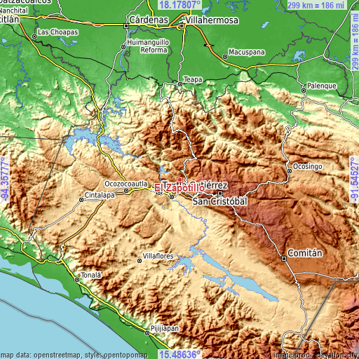 Topographic map of El Zapotillo