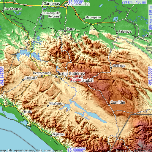 Topographic map of Patosil