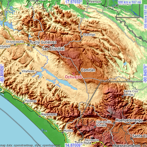 Topographic map of Ochusjob