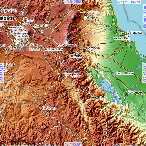 Topographic map of Telpatlán