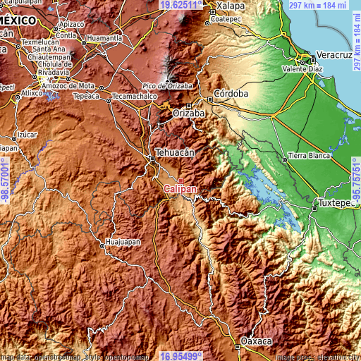 Topographic map of Calipan