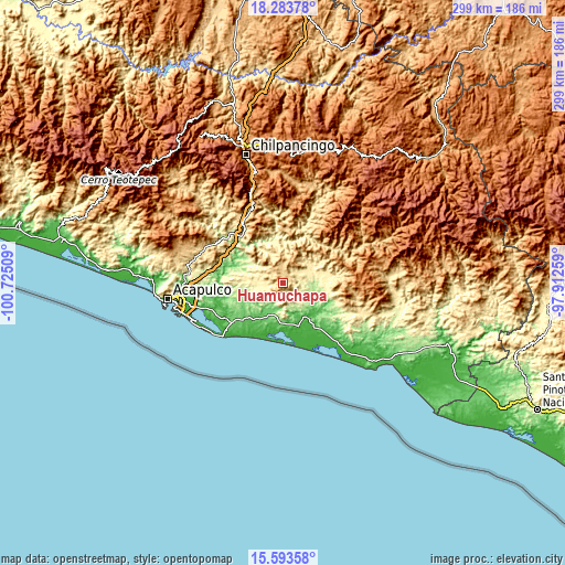 Topographic map of Huamuchapa