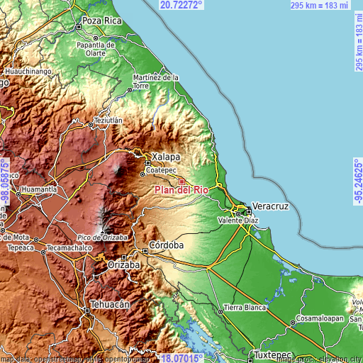 Topographic map of Plan del Río