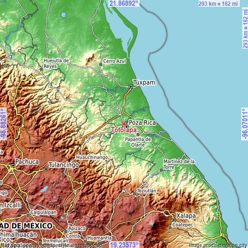 Topographic map of Totolapa