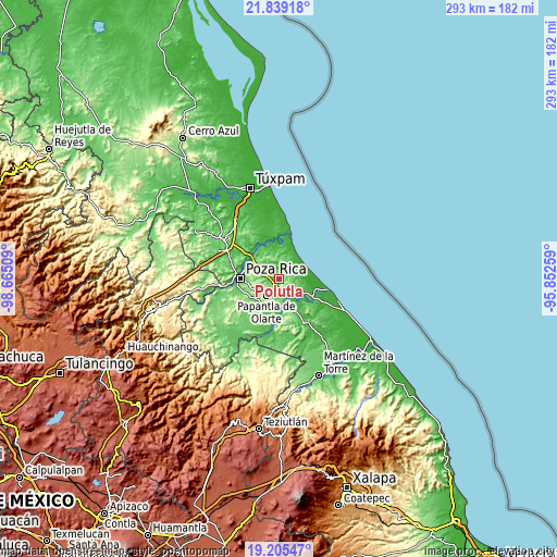 Topographic map of Polutla