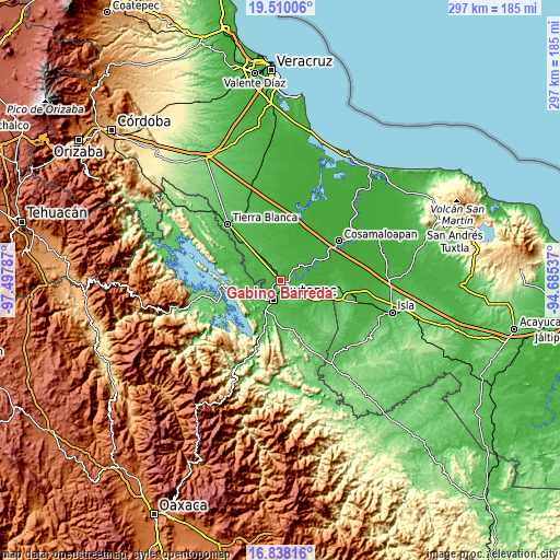 Topographic map of Gabino Barreda
