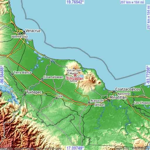 Topographic map of Sihuapan