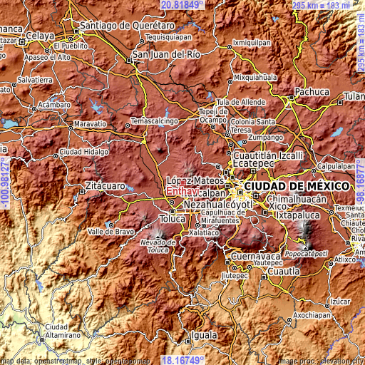 Topographic map of Enthavi