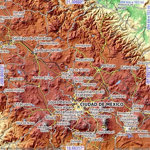 Topographic map of Vito