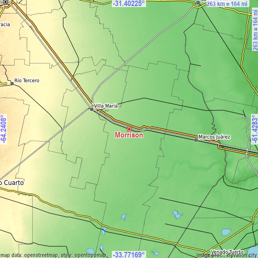 Topographic map of Morrison