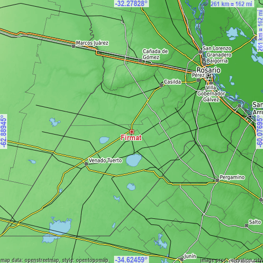 Topographic map of Firmat