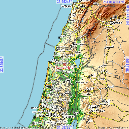 Topographic map of Rumat Heib
