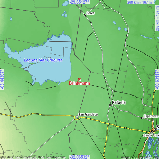 Topographic map of Brinkmann