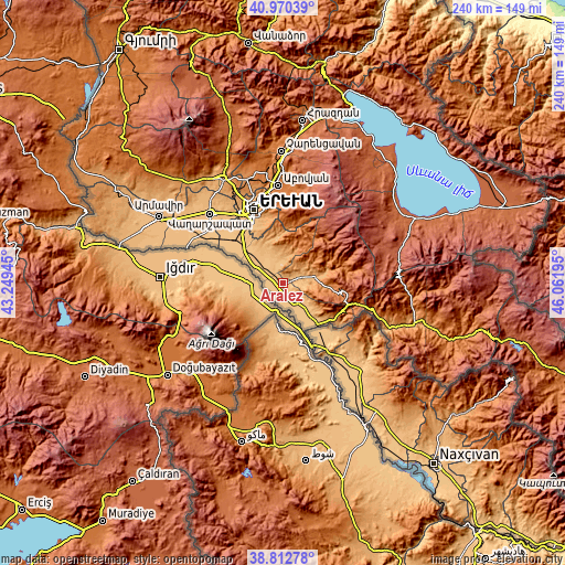 Topographic map of Aralez