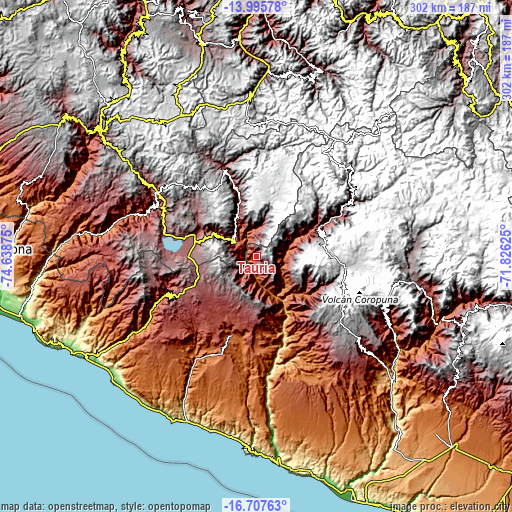 Topographic map of Tauria