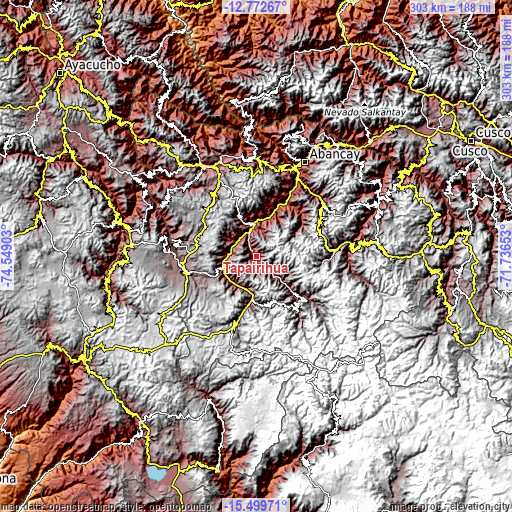Topographic map of Tapairihua