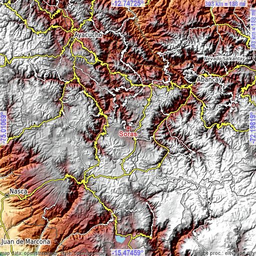 Topographic map of Soras