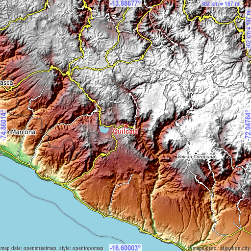 Topographic map of Quilcata