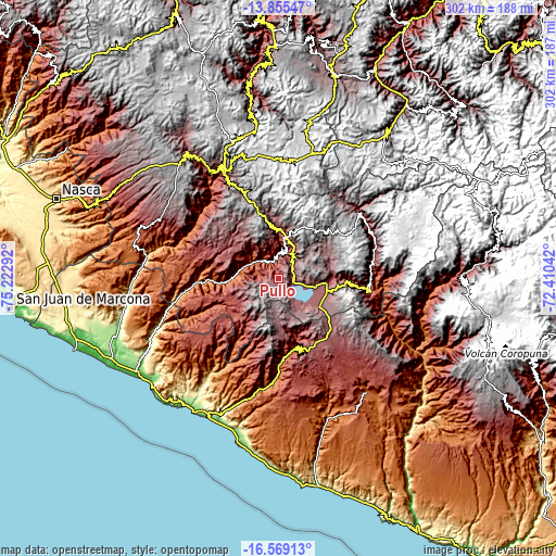 Topographic map of Pullo