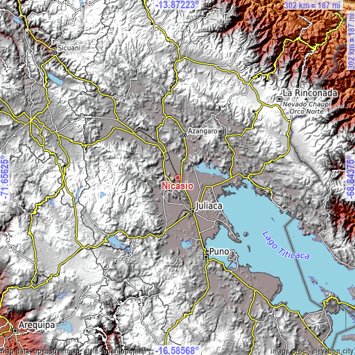 Topographic map of Nicasio