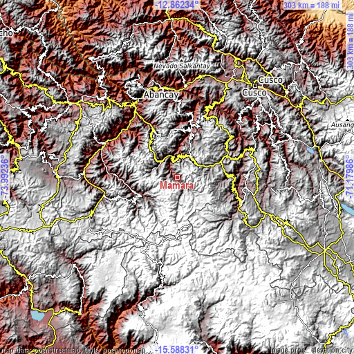 Topographic map of Mamara