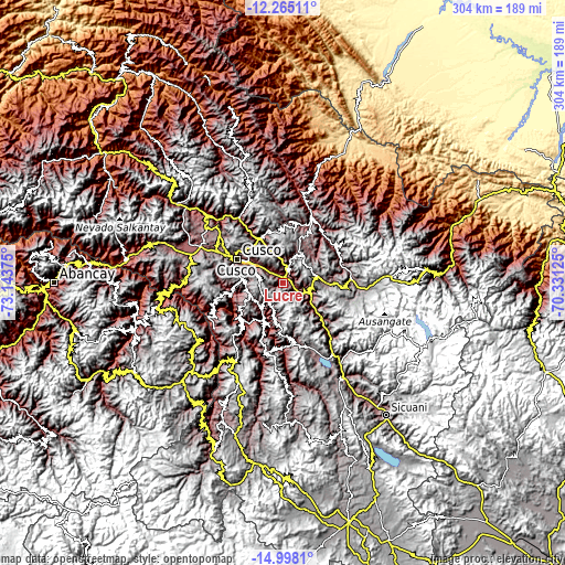 Topographic map of Lucre