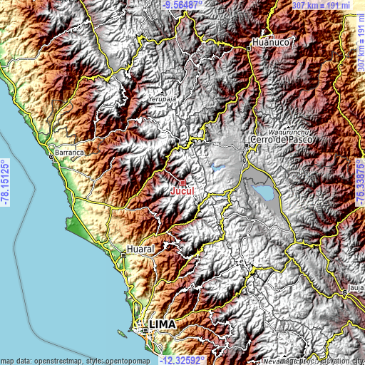 Topographic map of Jucul