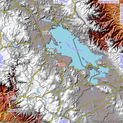 Topographic map of Ilave