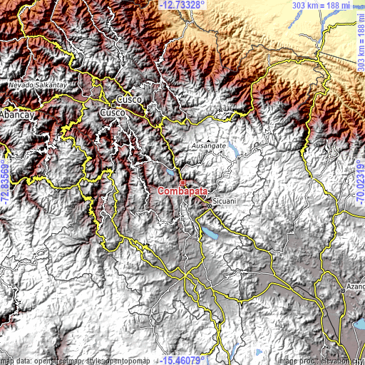 Topographic map of Combapata