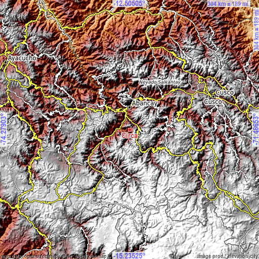 Topographic map of Circa