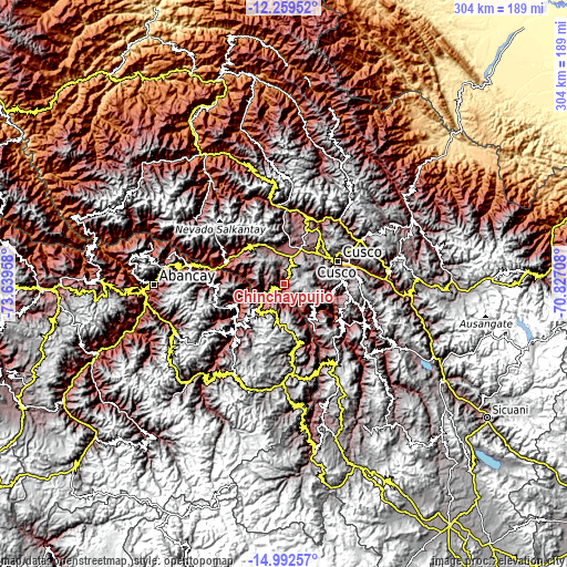 Topographic map of Chinchaypujio